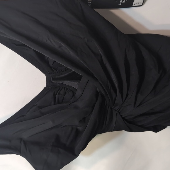 NWT black Miraclesuit Twisted Sister Esmerlda 1 piece swimsuit size 12 - Picture 2 of 8
